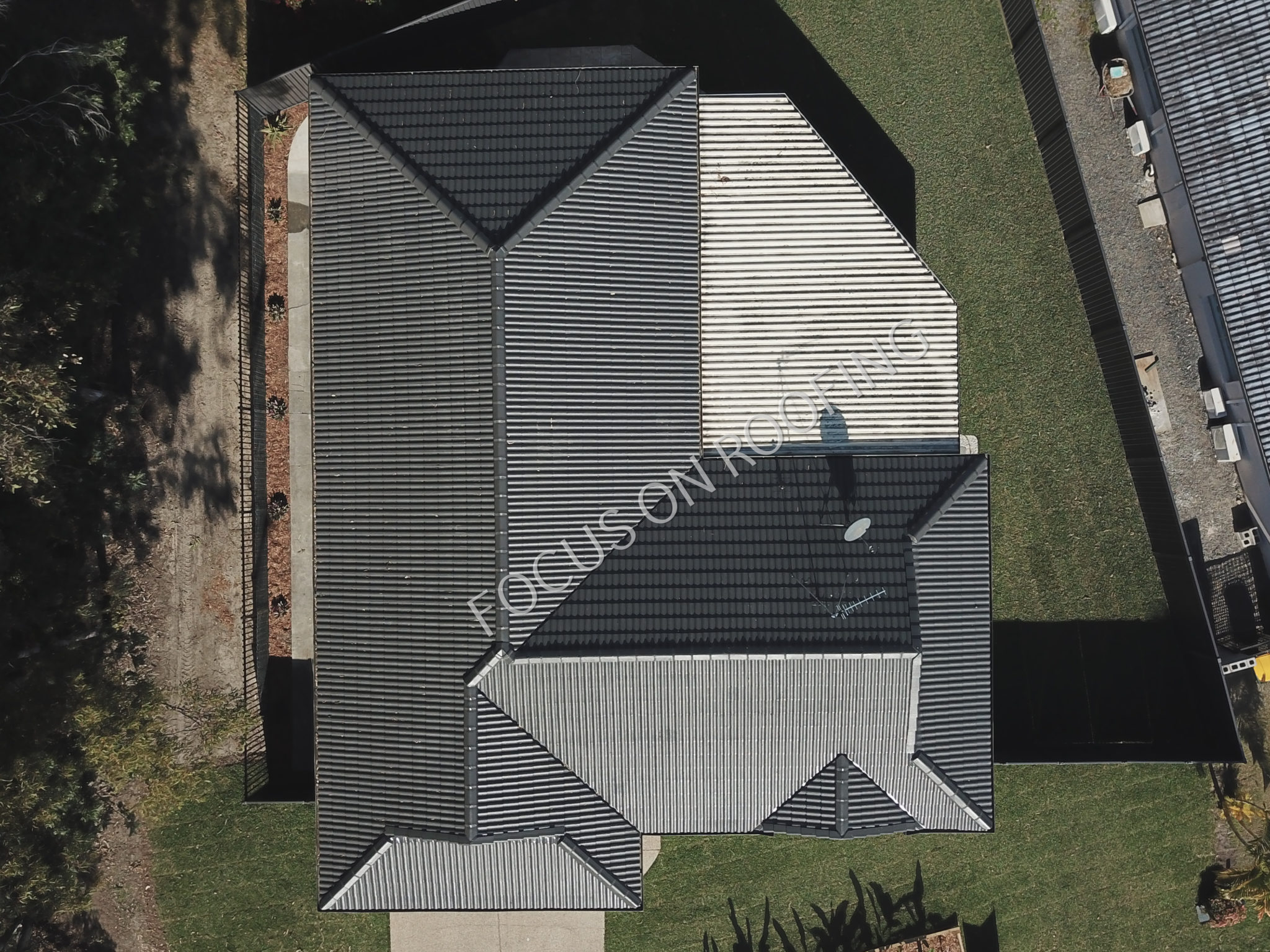 Roof after restoration