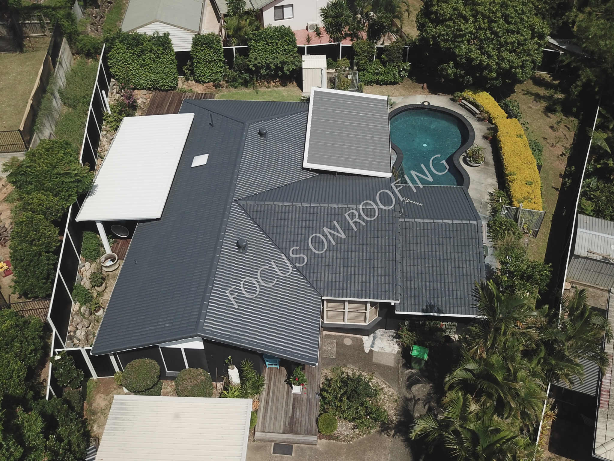 Focus on Roofing proof-first landing page